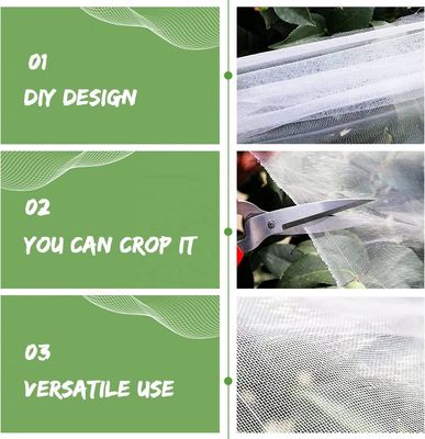 Geen stroombron Boombedekking Mesh Bag Bescherm uw fruit tegen insecten Meerdere maten