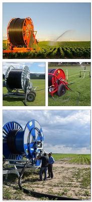Kleine moderne landbouwmachines Lineair boem irrigatiesysteem met slangrol 90 cm diameter