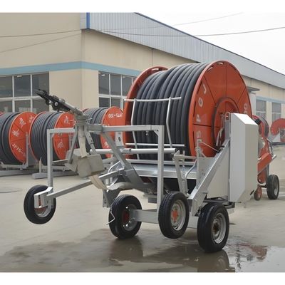 Metalen landbouw Hydraulische automatische zelfrijdende waterturbine slang spoel irrigatie machine voor landbouw systeem