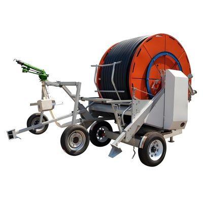 Metalen landbouw Hydraulische automatische zelfrijdende waterturbine slang spoel irrigatie machine voor landbouw systeem