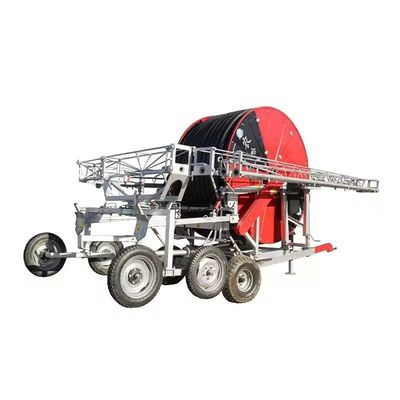 Metalen landbouw Hydraulische automatische zelfrijdende waterturbine slang spoel irrigatie machine voor landbouw systeem