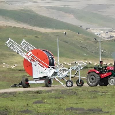 Truss Boom-systeem voor landbouwbewatering op landbouwbedrijven slang spoel regenpistool sprinkler
