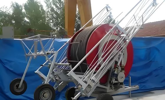 Truss Boom-systeem voor landbouwbewatering op landbouwbedrijven slang spoel regenpistool sprinkler