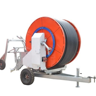 75 cm Diameter Landbouw Mobiele irrigatiesysteem met sprinkler en reisbuisrol