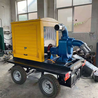 Zelfopstart Dieselmotor rioolwaterpomp voor landbouw irrigatie en afstandsbewaking 8 inch diameter