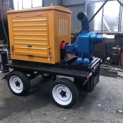 Zelfopstart Dieselmotor rioolwaterpomp voor landbouw irrigatie en afstandsbewaking 8 inch diameter