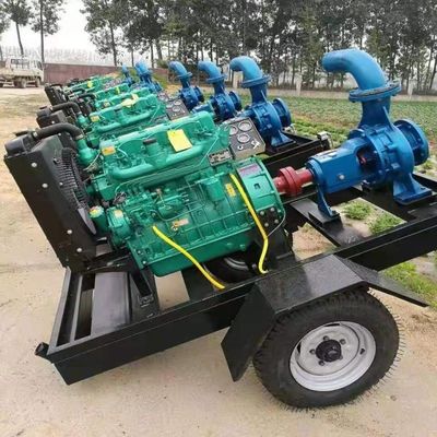 Zelfopstart Dieselmotor rioolwaterpomp voor landbouw irrigatie en afstandsbewaking 8 inch diameter