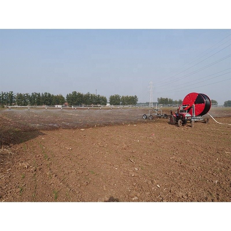 Spray Far Farm Automatische mobiele waterpijp spoel regenpistool irrigatiesysteem met gordel truss reizende sprinkler GP75-300