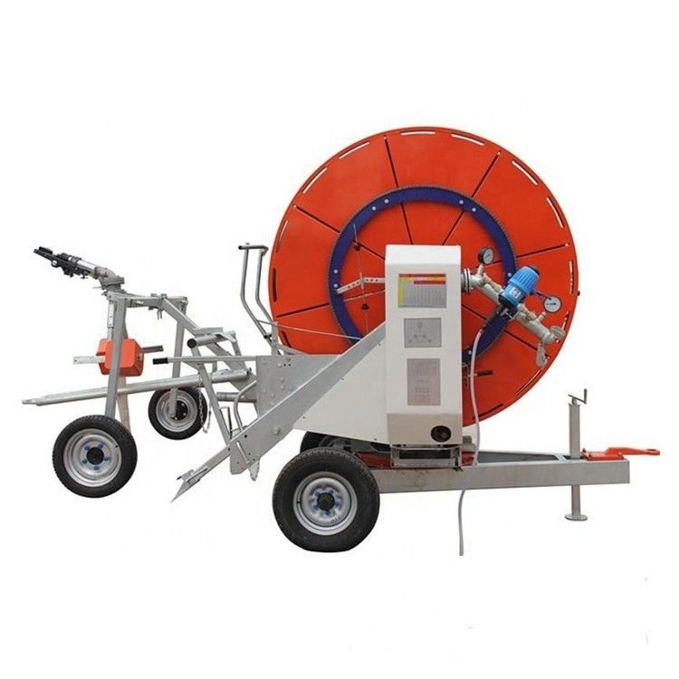 Duurzame landbouw reizende irrigator Hard slang spoel irrigatie sprinkler machine met grote impact sprinkler pistool