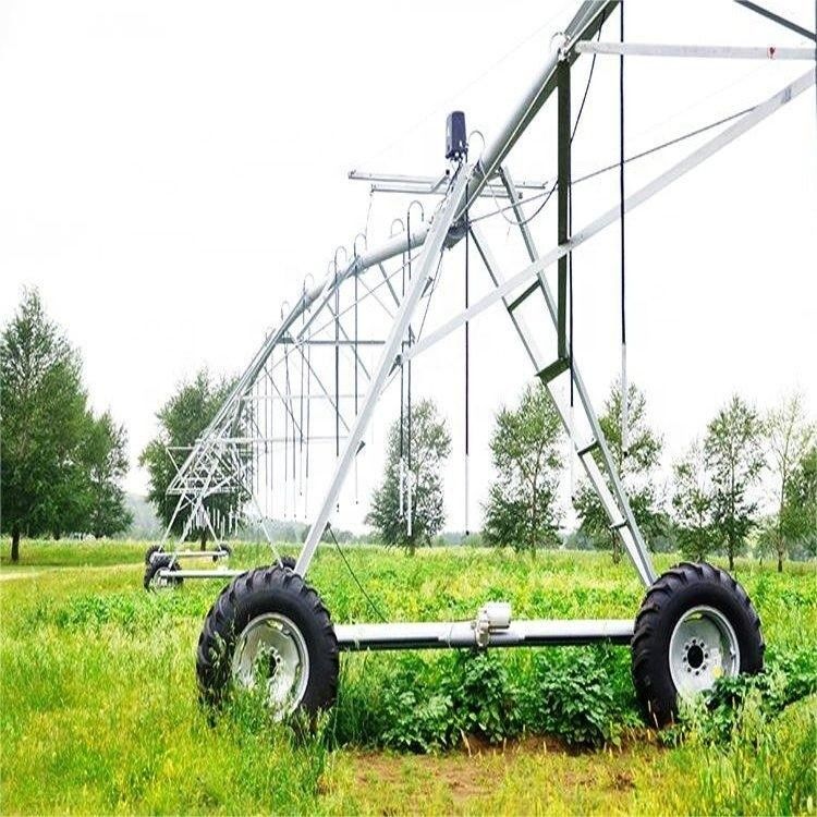 98% Efficiëntie Boerderij Vierwiel lineair bewegen irrigatiesysteem Landbouwuitrusting 200*160*120