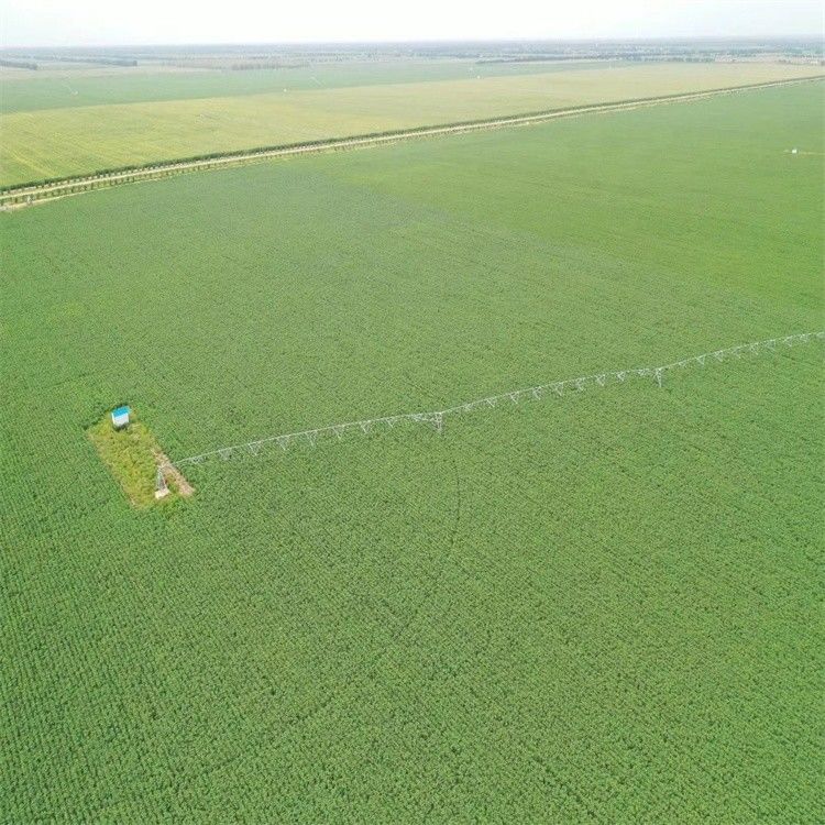 168 cm Diameter Uitvoerkeuze Moderne irrigatiesystemen voor boerderijen en centerspiegelbewateringsapparatuur met warm oppervlak met metaal