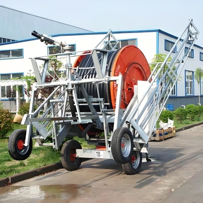 Automatische zelfrijdende waterbewateringsmachine met hydraulische turbine slang spoel en functies