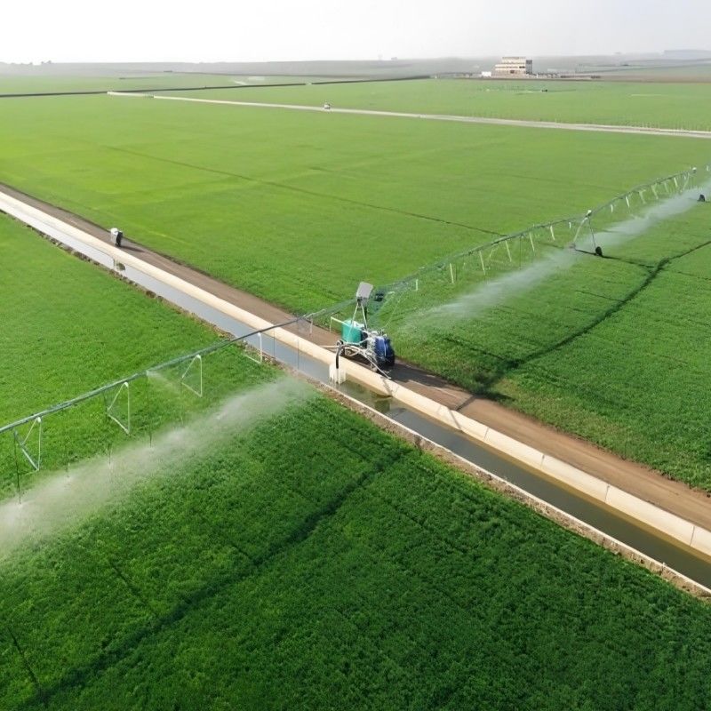 Geavanceerde landbouw waterbesparende lineaire beweging centraal pivot laterale sleepstelsel voor bewegende irrigatie