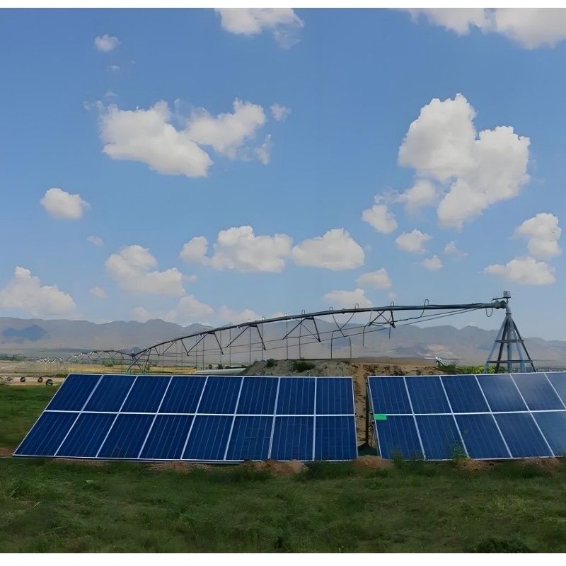 168 cm Diameter Zonne-energie-aangedreven kernpomp motorcentrum Pivot irrigatiesysteem voor landbouwbedrijven en aardappelbedrijven