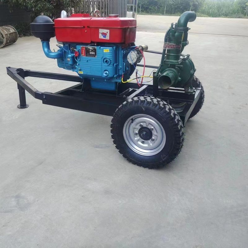 Zelfopstart Dieselmotor rioolwaterpomp voor landbouw irrigatie en afstandsbewaking 8 inch diameter